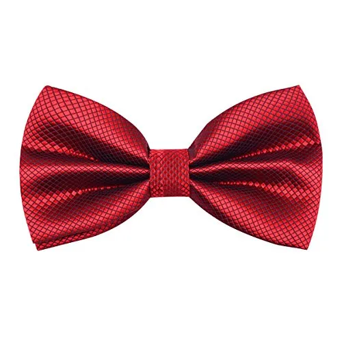 Solid Color Adjustable Band Pre-tied Bow Ties-001
