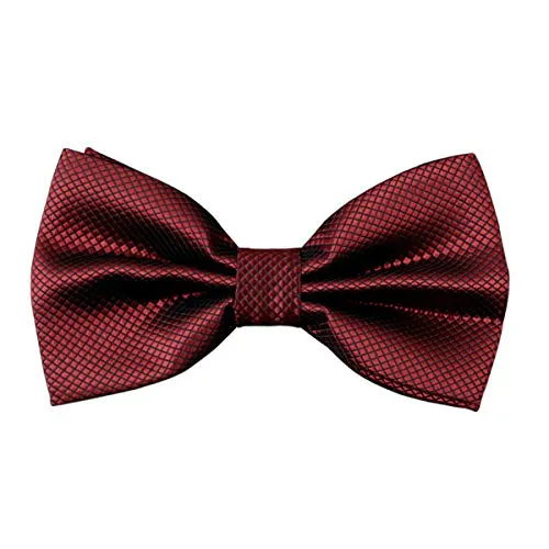 Solid Color Adjustable Band Pre-tied Bow Ties-001