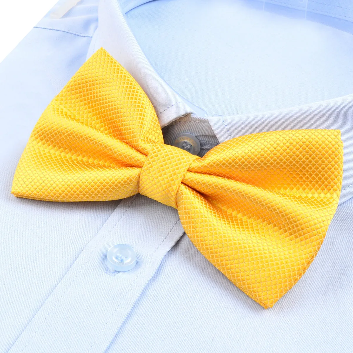 Solid Color Adjustable Band Pre-tied Bow Ties-001