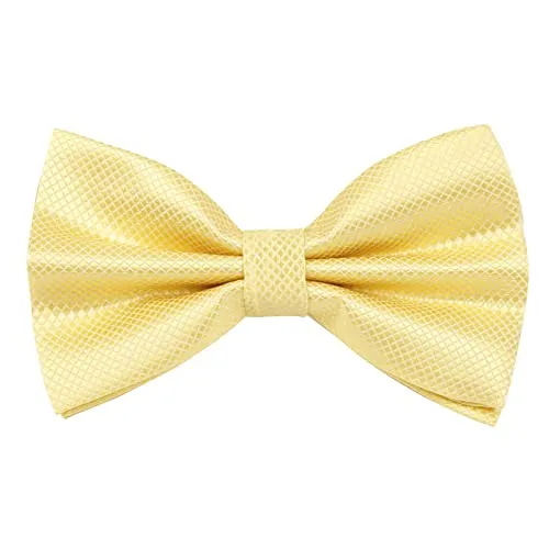 Solid Color Adjustable Band Pre-tied Bow Ties-001