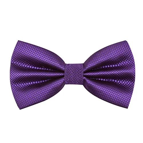 Solid Color Adjustable Band Pre-tied Bow Ties-001