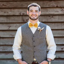 Solid Color Adjustable Band Pre-tied Bow Ties-001
