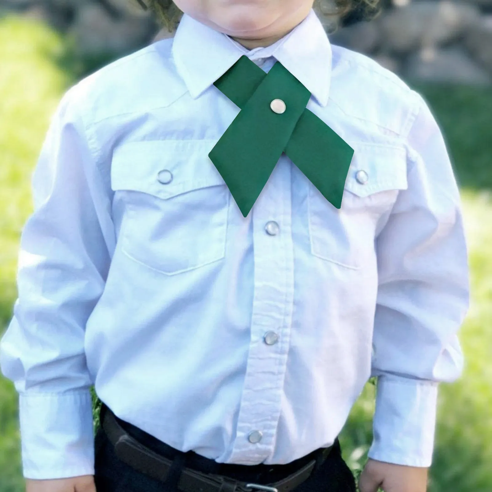 Students Solid Criss-cross Bow Ties for School-066