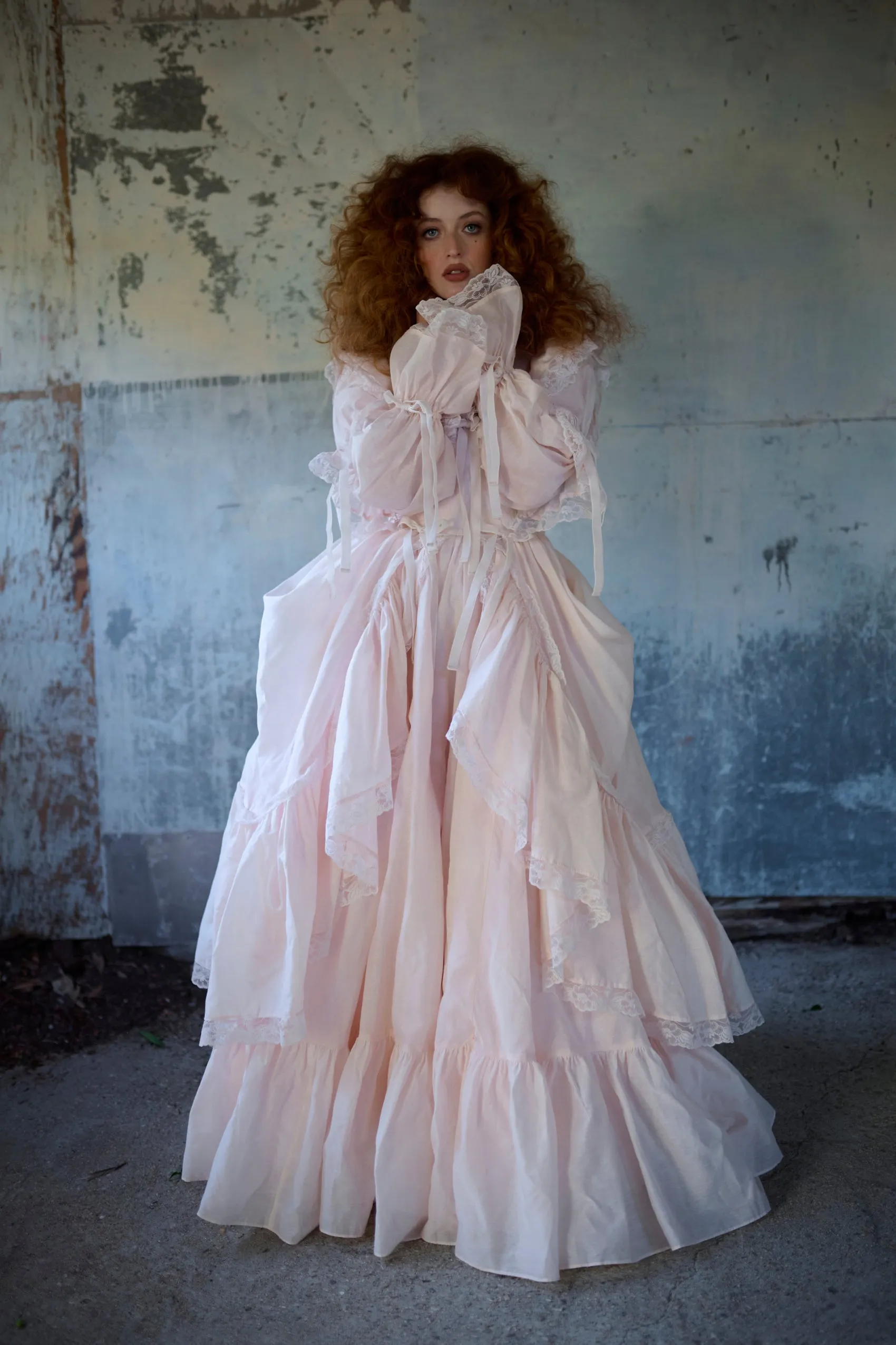 The Blush Silk Organdy Waltz Gown