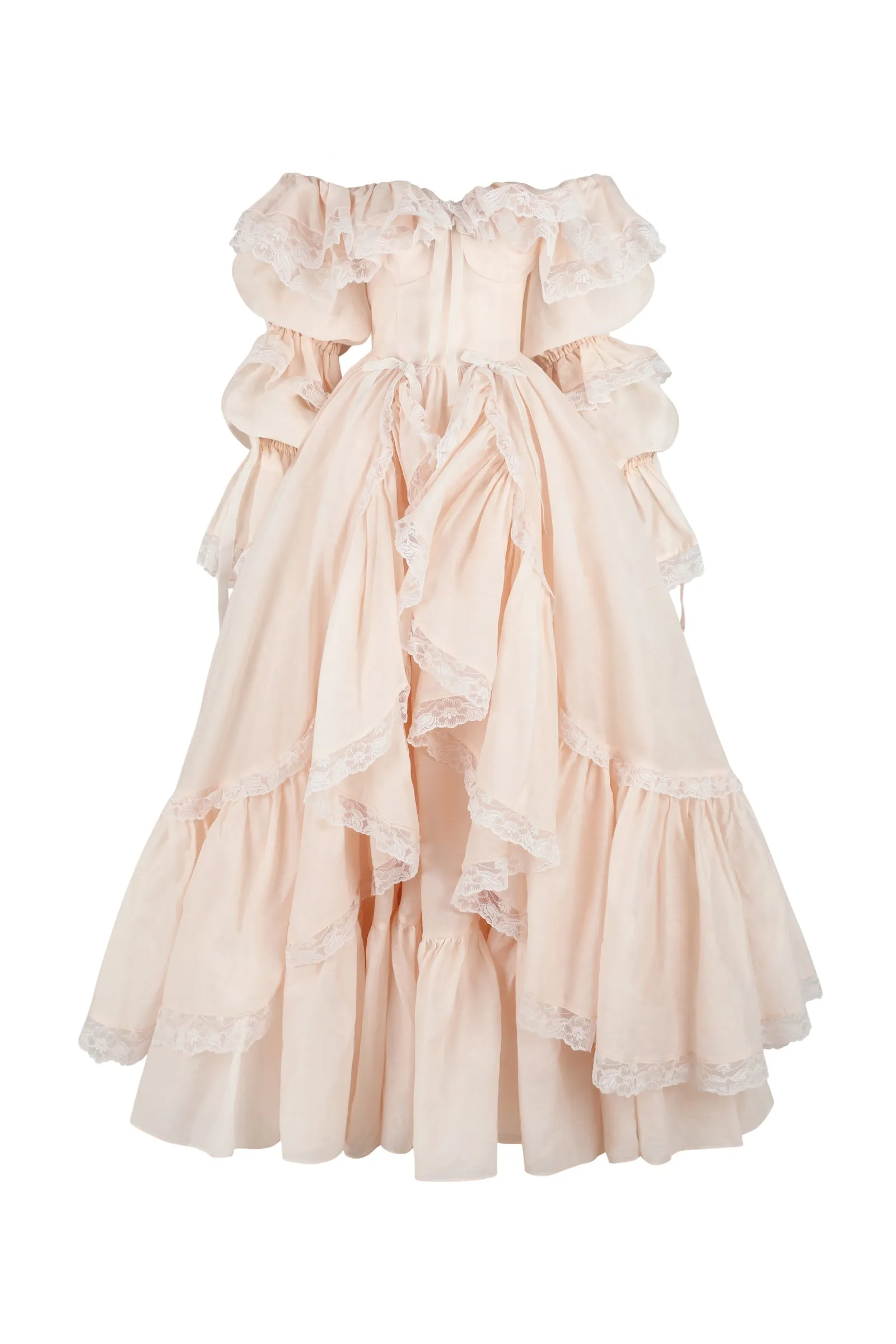 The Blush Silk Organdy Waltz Gown