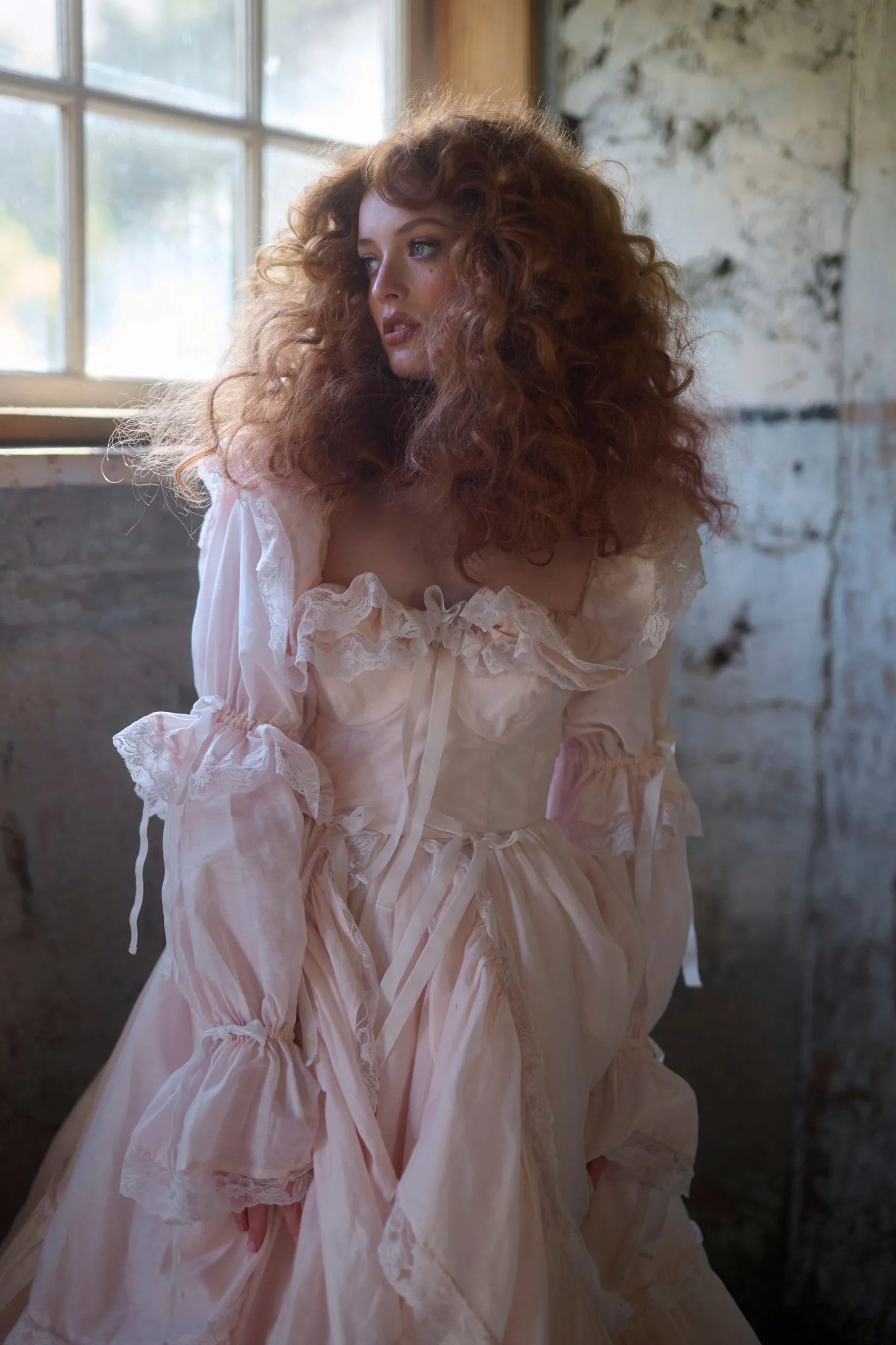The Blush Silk Organdy Waltz Gown