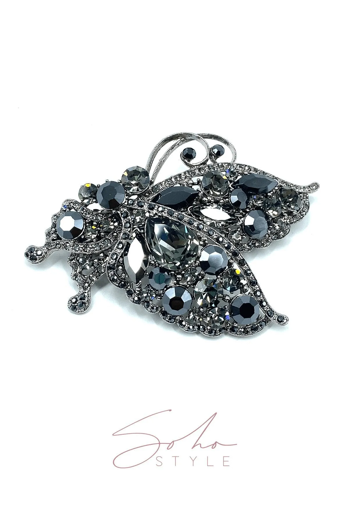 The Romance Butterfly Ruby Barrette
