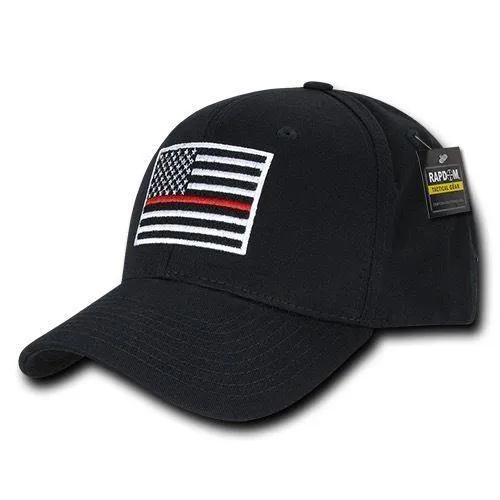 Thin Blue Red Line USA American Flag Tactical Operator Baseball Caps Hats