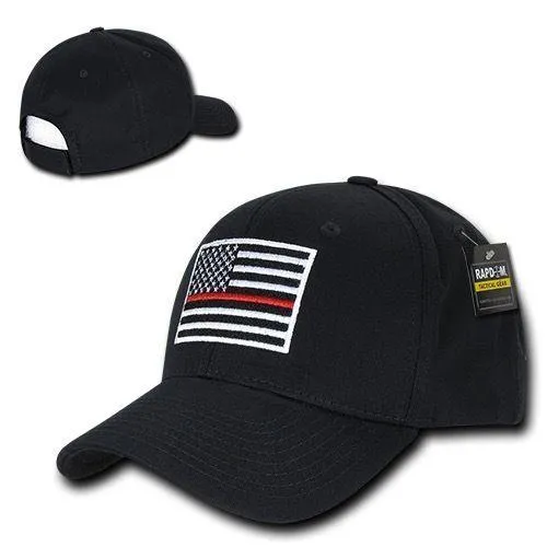 Thin Blue Red Line USA American Flag Tactical Operator Baseball Caps Hats