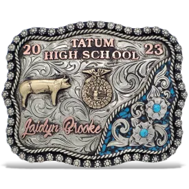 Turquoise Trailblazer Custom Buckle