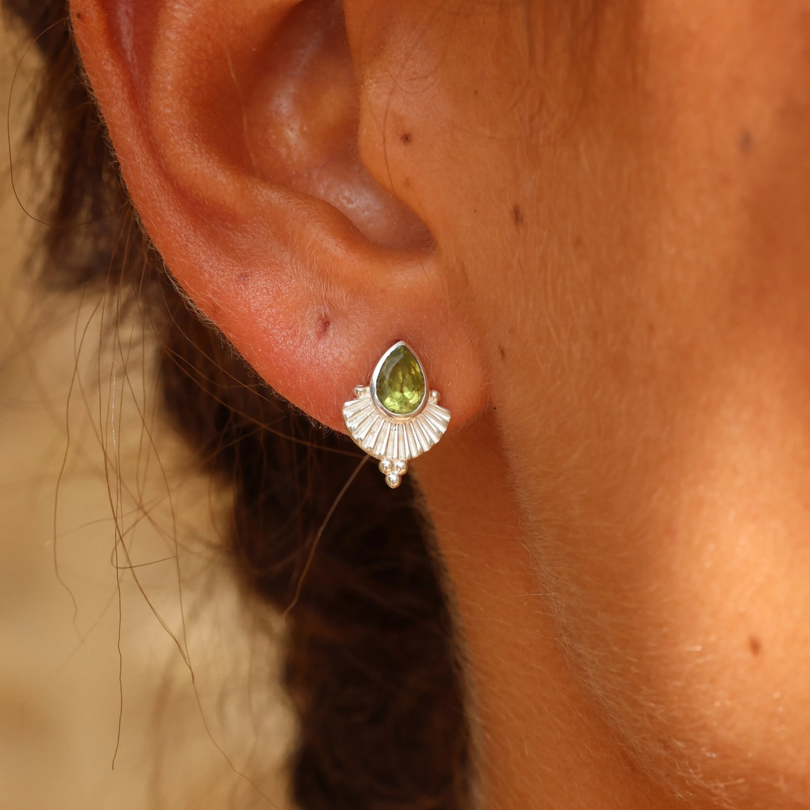 Venus Apatite Silver Earrings