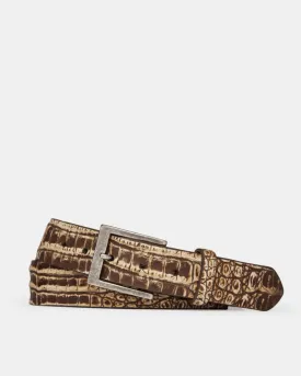 Vintage Crocodile Belt in Peanut Sundance