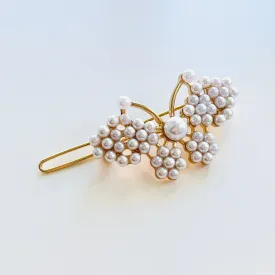 Vintage Pearl Butterfly Hair Clip