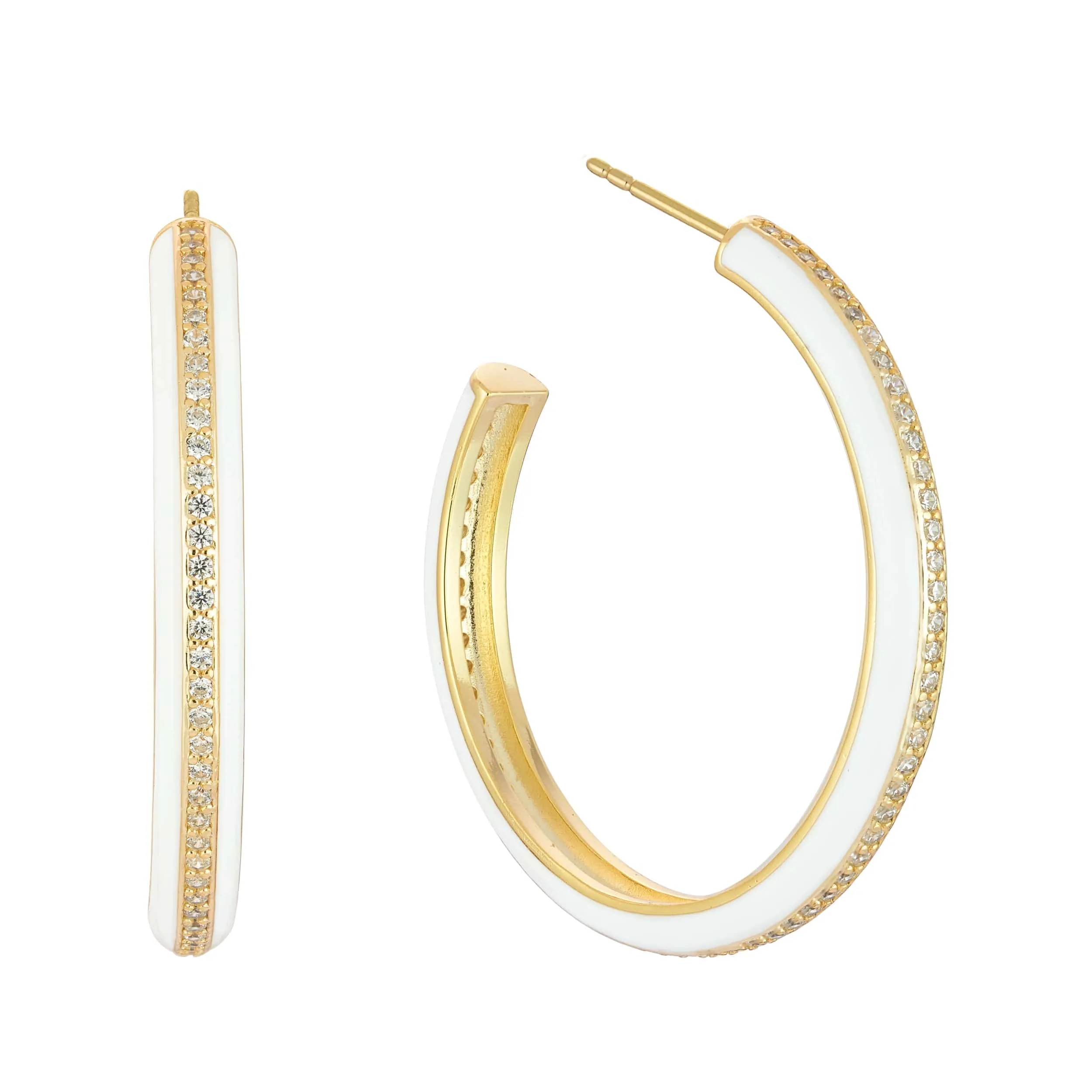 Walk the Line | Large Hoop Earrings