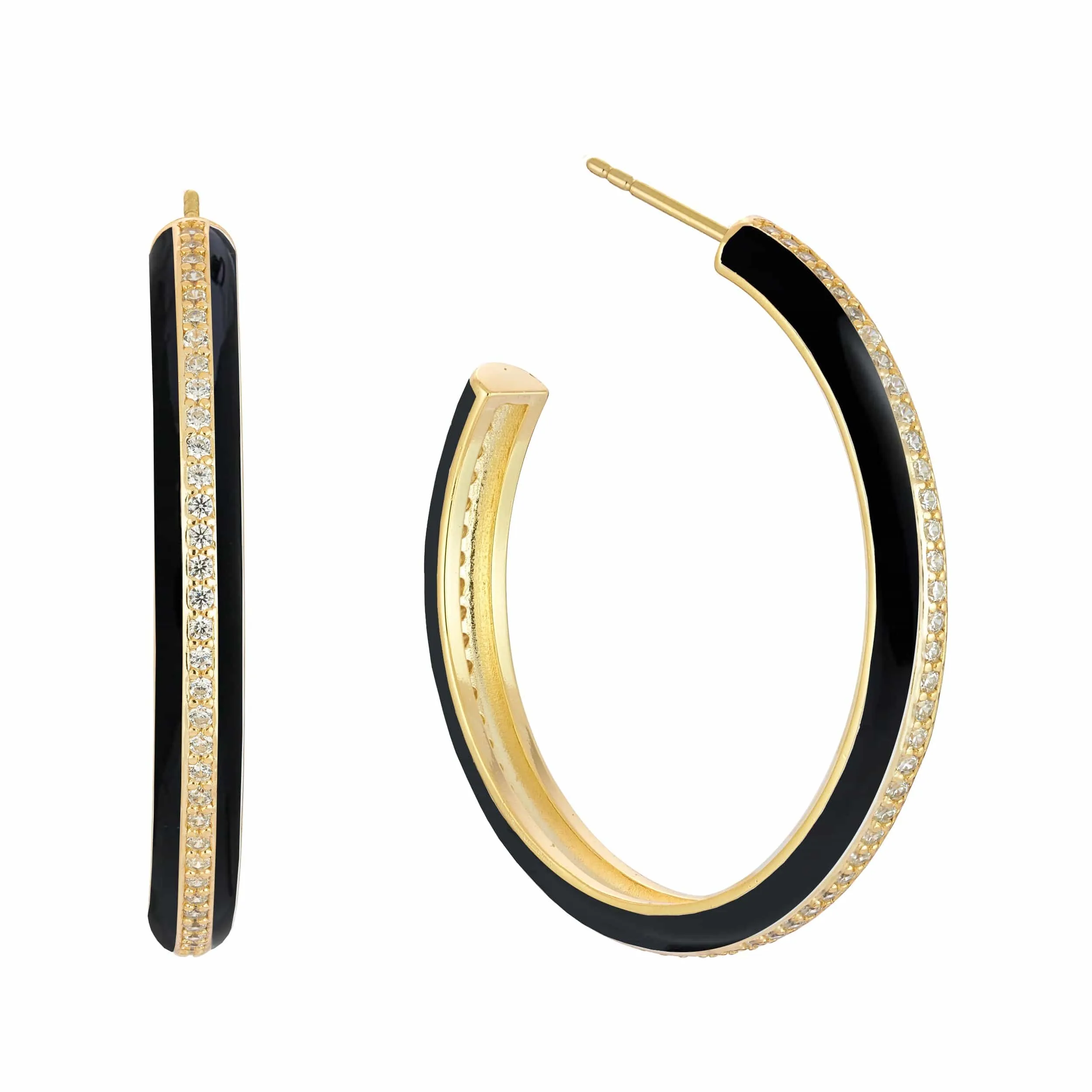 Walk the Line | Large Hoop Earrings